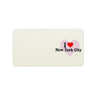 I Love New York City, United States Label