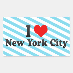 I Love New York City, United States Rectangular Sticker