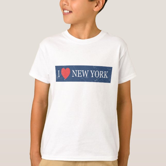 I Love New York – Classic NYC Souvenir Heart Desig T-Shirt (Front)