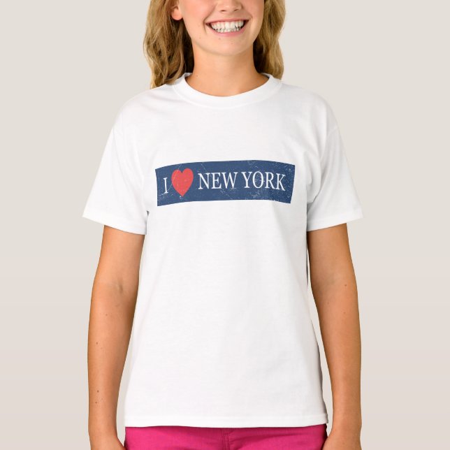 I Love New York – Classic NYC Souvenir Heart Desig T-Shirt (Front)
