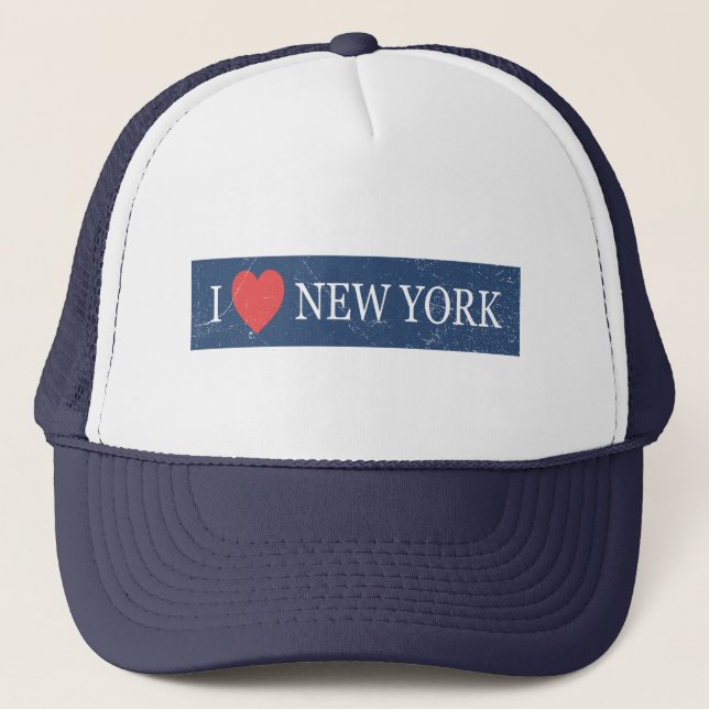 I Love New York – Classic NYC Souvenir Heart Desig Trucker Hat (Front)