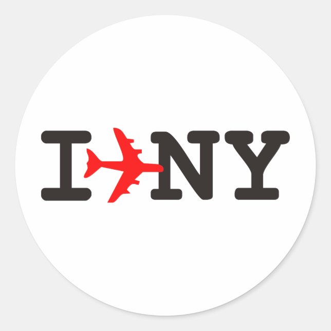 I love New York Classic Round Sticker (Front)
