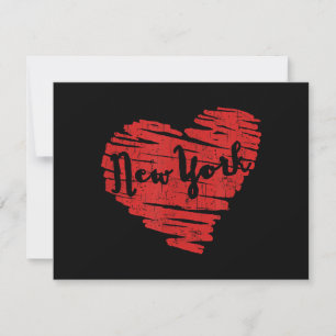 I Love New York Heart NY Thank You Card