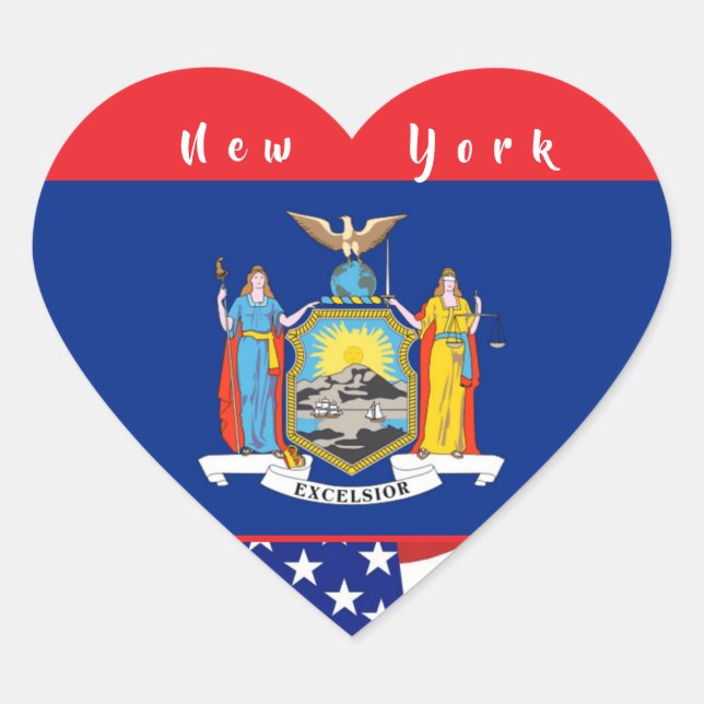 I love  New York  Heart Sticker (Front)