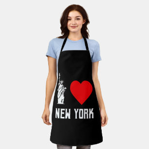 I Love New York Heart T‑Shirt Design Apron