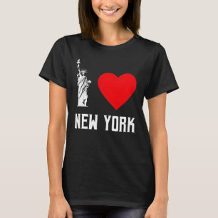 I Love New York Heart T‑Shirt Design T-Shirt