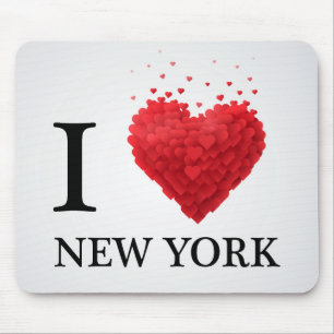 I Love New York Hearts Mouse Mat