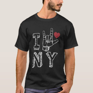 I Love New York Ny Asl For New York T-Shirt