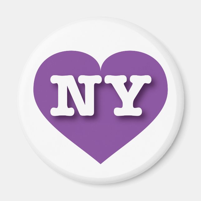 I love New York - NY purple heart Magnet (Front)