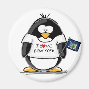 I Love New York Penguin Magnet