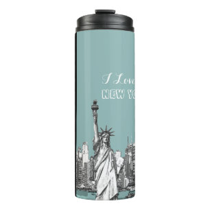 I Love New York Personalised Thermal Tumbler