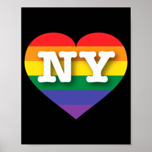 I Love New York Rainbow Heart _1  Poster