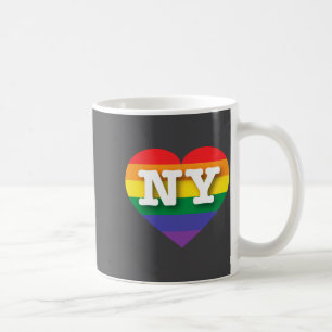 I Love New York Rainbow Heart  Coffee Mug