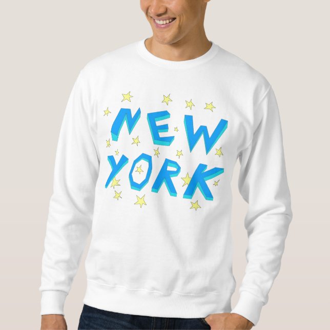 i love new york too sweatshirt (Front)
