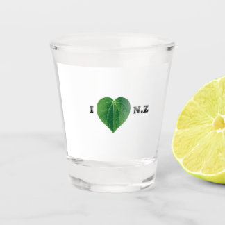 I love New Zealand - Kawakawa Shotglass Shot Glass