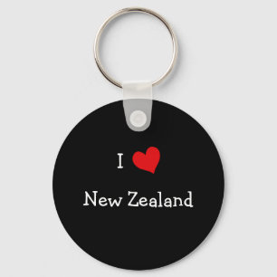 I Love New Zealand Key Ring
