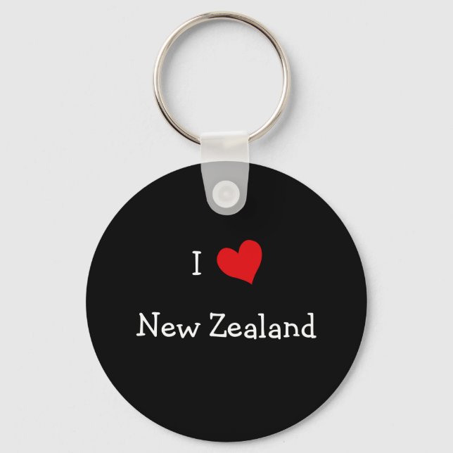 I Love New Zealand Key Ring (Front)