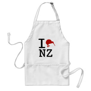 I Love New Zealand Kiwi Apron