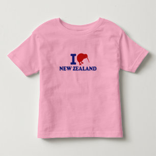 I Love New Zealand Toddler T-Shirt