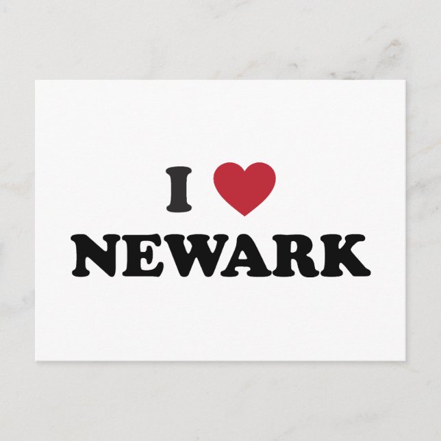 I Love Newark New Jersey Postcard (Front)