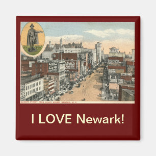 I LOVE Newark NJ Vintage Magnet