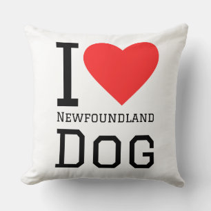 I love Newfoundland dog Cushion