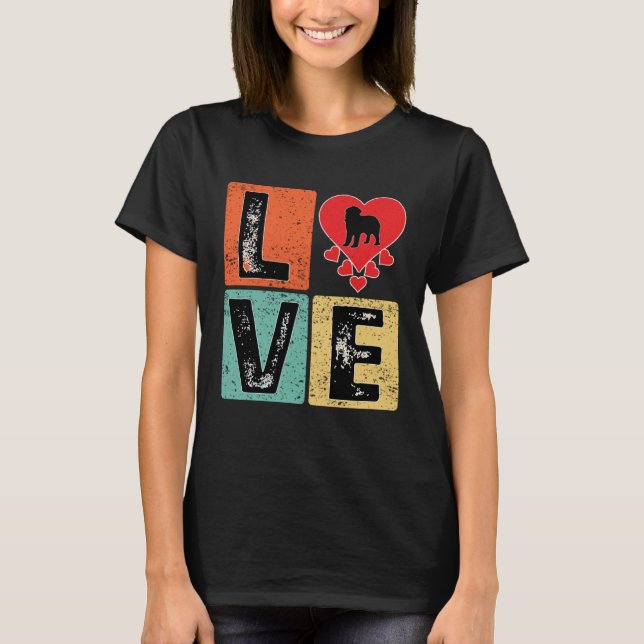I Love Newfoundland Dog  Valentine s Day Newfoundl T-Shirt (Front)