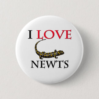 I Love Newts 6 Cm Round Badge