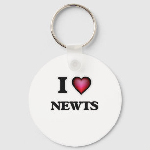 I Love Newts Key Ring