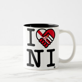 I Love NI Two-Tone Coffee Mug