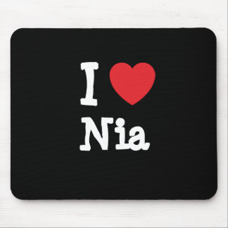 I love Nia heart T-Shirt Mouse Mat