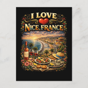 I Love Nice Postcard
