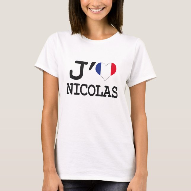 I love Nicolas T-Shirt (Front)