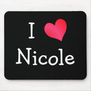 I Love Nicole Mouse Mat