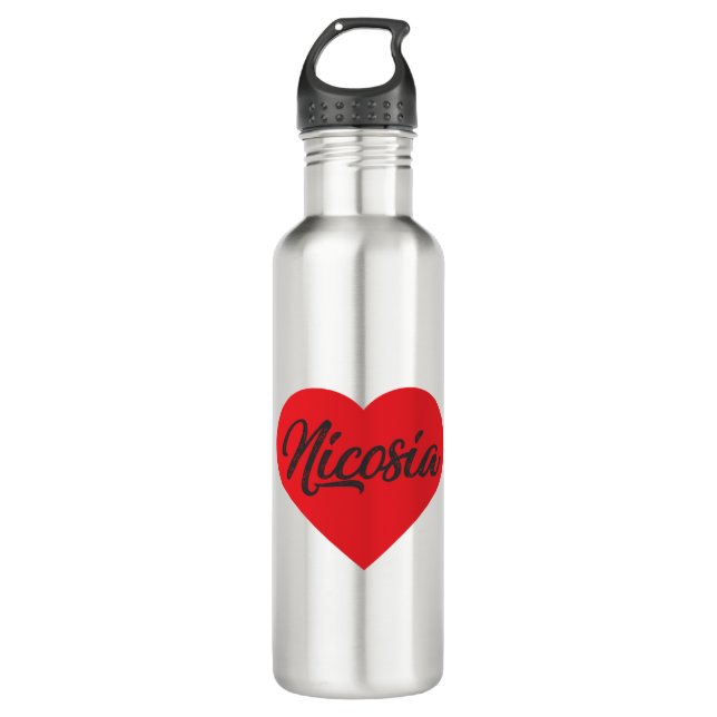 I Love Nicosia - Cyprus 710 Ml Water Bottle (Front)