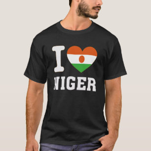 I Love Niger Heart Souvenir Lovers Pride Travel T-Shirt