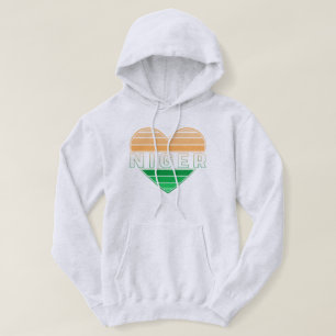 I Love Niger, Nigerien Heart Hoodie