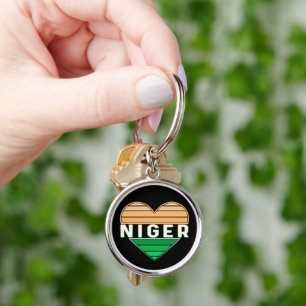 I Love Niger, Nigerien Heart Key Ring
