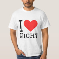 I love night square sticker