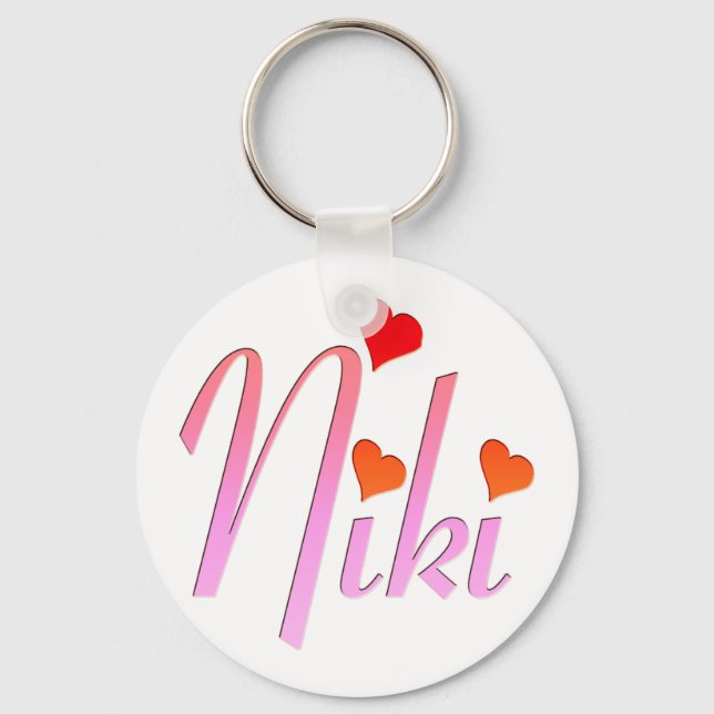 I love Niki Keychain (Front)