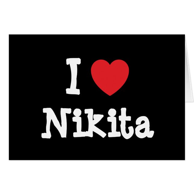 I love Nikita heart T-Shirt (Front Horizontal)