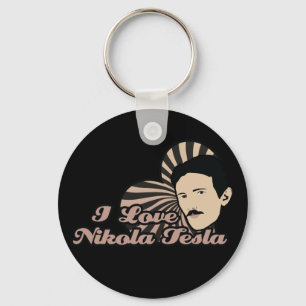 I Love Nikola Tesla Key Ring