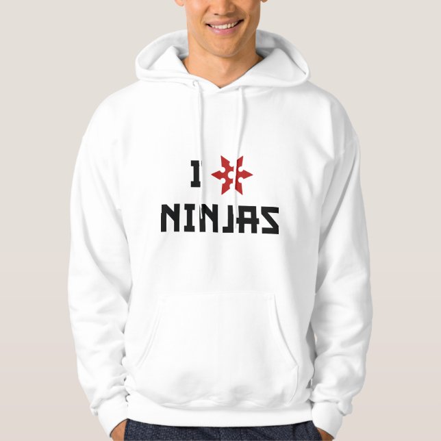 I Love Ninjas Hoodie (Front)