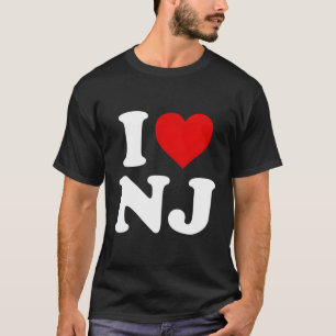 I Love Nj Heart New Jersey T-Shirt