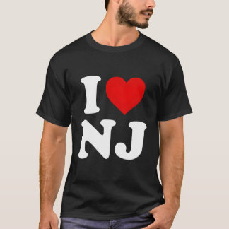 I Love Nj Heart New Jersey T-Shirt