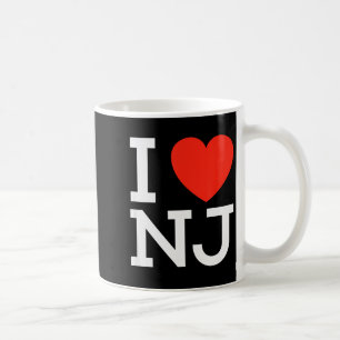 I Love Nj - Heart T Shirt For New Jersey Lovers  Coffee Mug