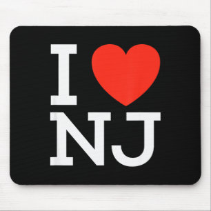 I Love Nj - Heart T Shirt For New Jersey Lovers Mouse Mat