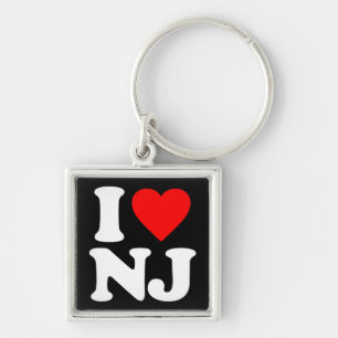 I LOVE NJ KEY RING