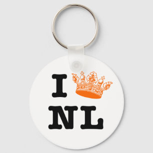 I love NL I crown NL Key Ring