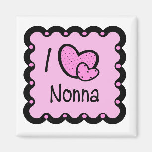 I Love Nonna Cute T-Shirt Magnet